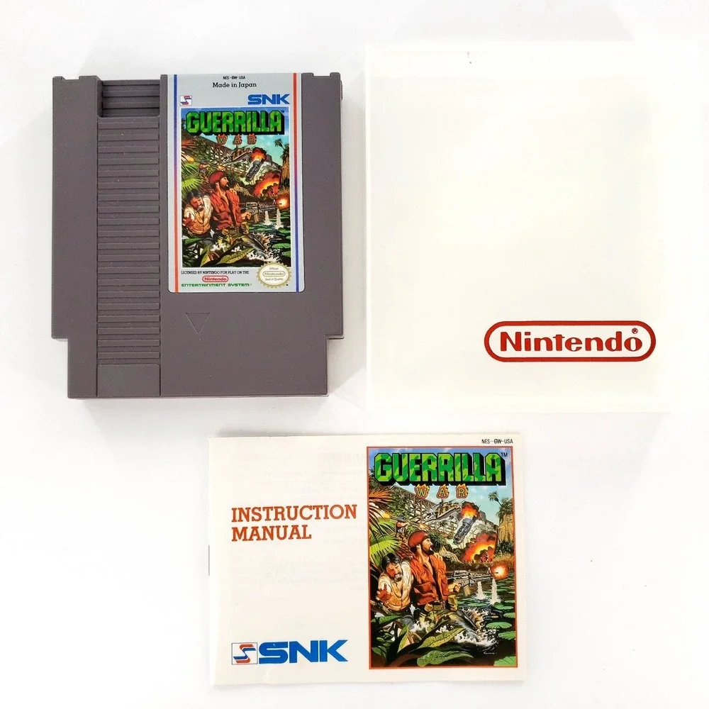 Guerrilla War Nintendo NES Authentic w/ Manual & Case Tested & Works